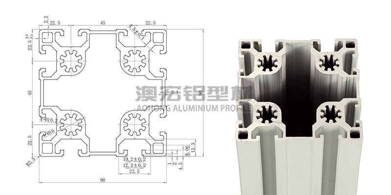 9090歐標工業鋁型材